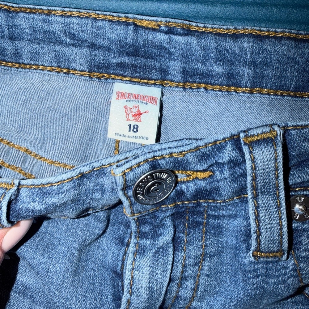 NWOT True Religion Women's Light Blue Skinny Jeans - Faded Wash - Picture 2 of 4